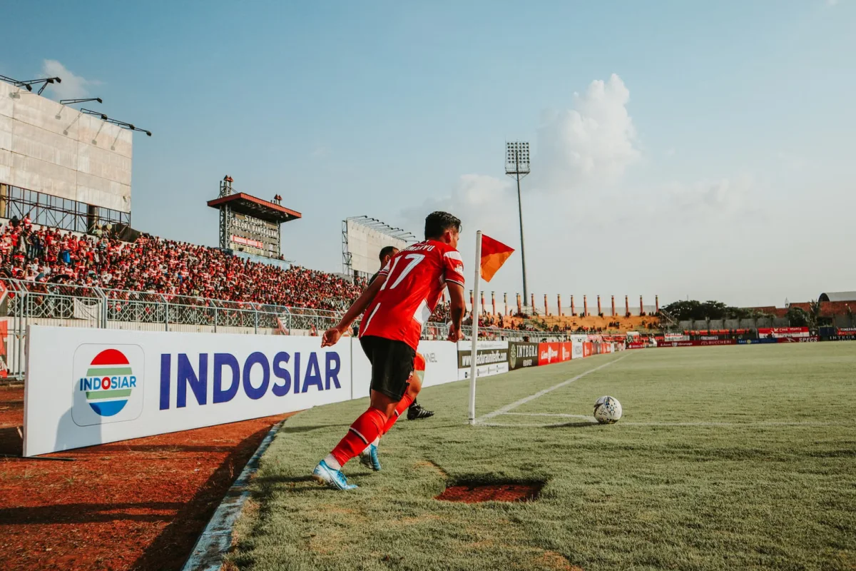 Timnas Indonesia bertanding di stadion