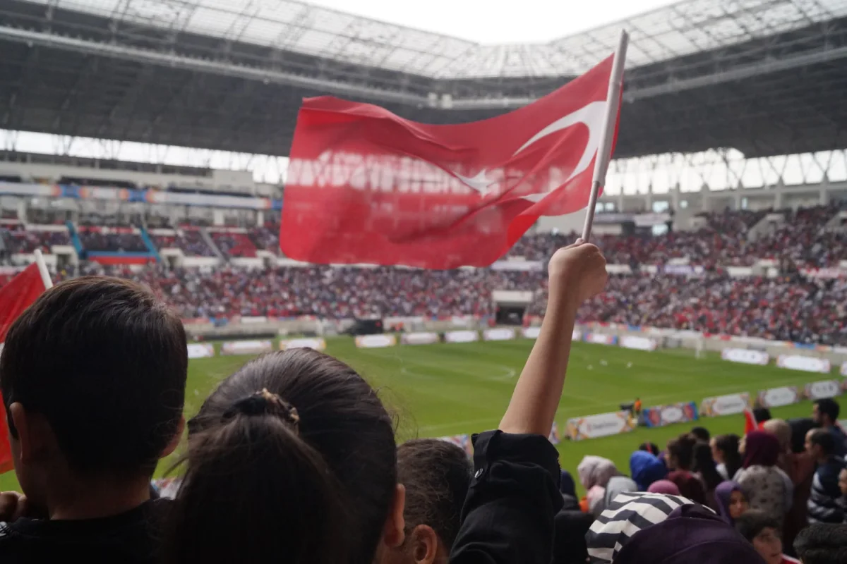 Pemain Timnas Turki di lapangan hijau
