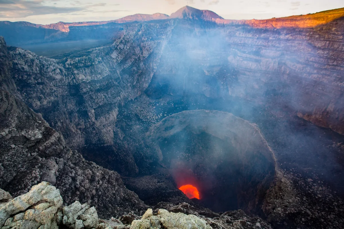 Pemandangan Gunung Masaya di Nikaragua