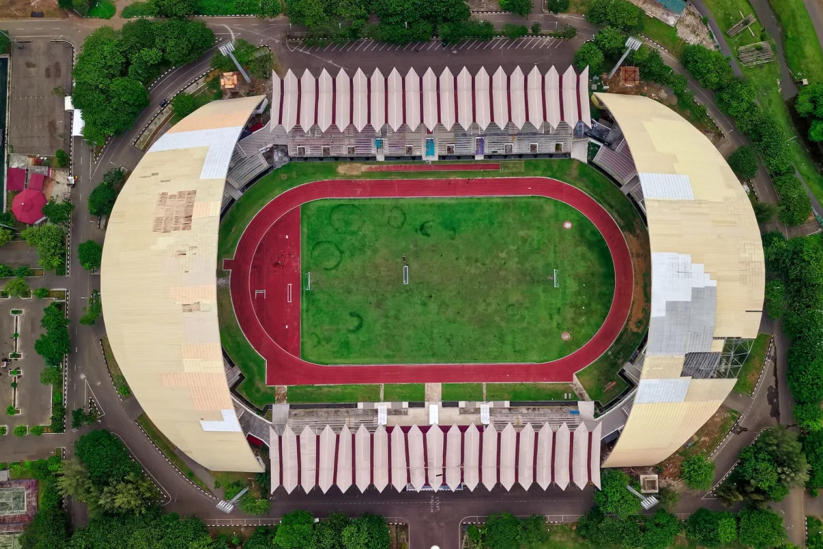 Suasana stadion di Sumatera Utara
