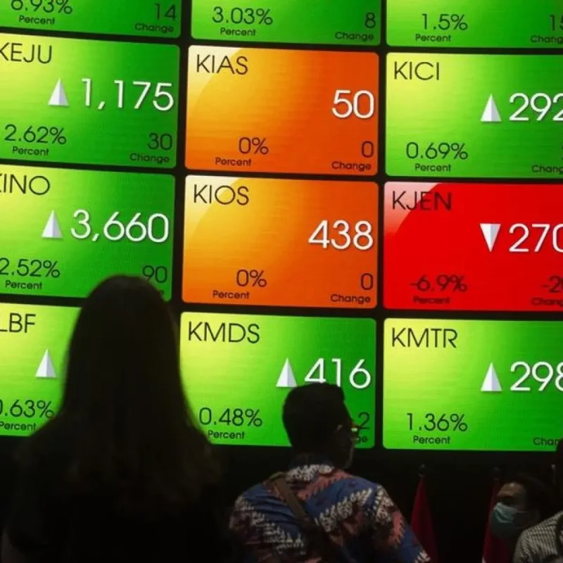 IHSG Melonjak Nyaris 5 Persen pada Perdagangan Sesi I