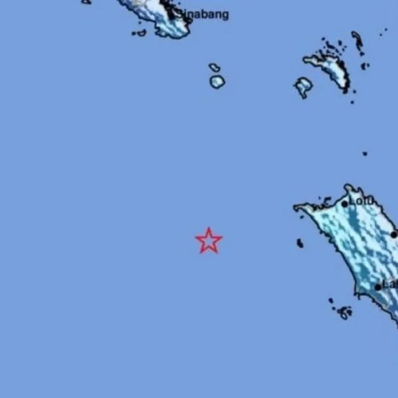 Gempa Magnitudo 4,1 Guncang Nias Barat Akibat Aktivitas Megathrust