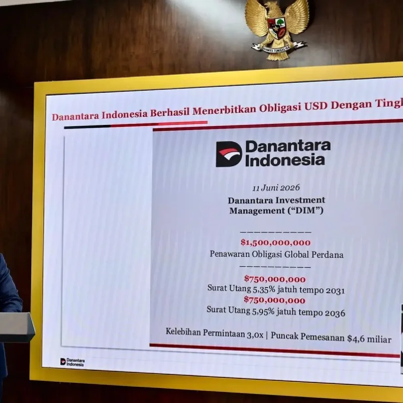 Danantara Indonesia Terbitkan Global Bond 1,5 Miliar Dollar AS