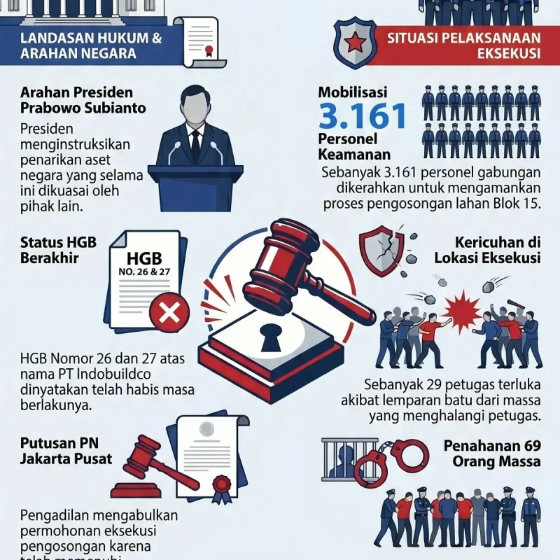 PN Jakpus Eksekusi Lahan Hotel Sultan di GBK