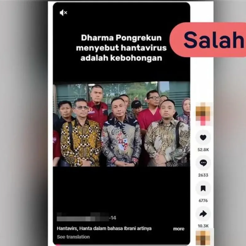 Cek Fakta: Klaim Arti Kata Hanta pada Hantavirus Ternyata Keliru
