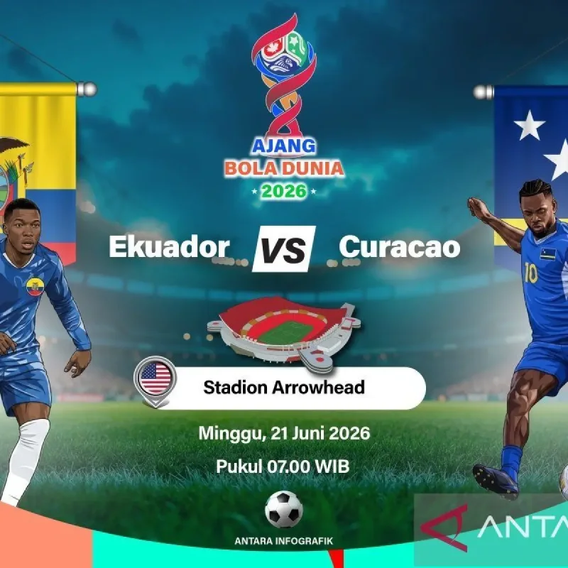 Ekuador vs Curacao: Duel Perebutan Poin Perdana di Grup E Piala Dunia 2026
