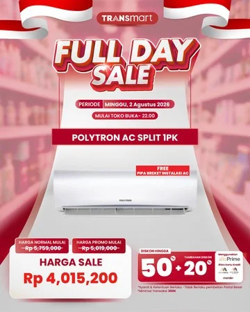 AC Polytron 1 PK Miring di Transmart Full Day Sale