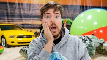 Ilustrasi kolaborasi Google dan MrBeast