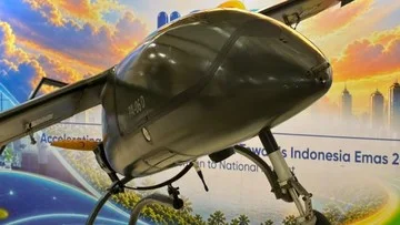 Pesawat udara tanpa awak Alap-alap karya ilmuwan Indonesia di pameran teknologi
