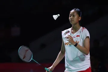 Pemain tunggal putri bulutangkis Indonesia berlatih di pelatnas