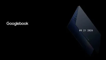 Ilustrasi perangkat laptop Googlebook