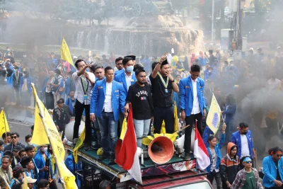 Nobar Final Indonesia Vs Thailand di GBK Berlangsung Meriah