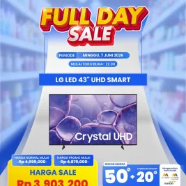 Transmart Full Day Sale 7 Juni 2026: Diskon Besar LG LED TV 43 Inci