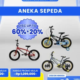 Transmart Full Day Sale: Diskon Sepeda Hingga 50% Plus Ekstra 20%