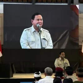 Prabowo Subianto Motivasi Siswa SRMP 17 Tabanan untuk Belajar Giat