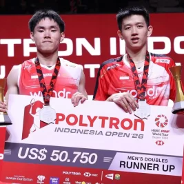 Ganda Putra Raymond/Nikolaus Raih Runner Up Indonesia Open 2026
