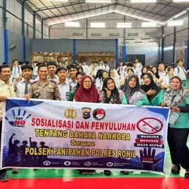 Polres Rokan Hilir Edukasi Ribuan Pelajar tentang Bahaya Narkoba