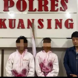 Polres Kuansing Amankan Dua Pemuda Akibat Konten Pocong Jalanan