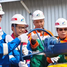 Pipa Transmisi Gas Bumi Cisem II Resmi Beroperasi Penuh