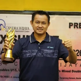 Candra Wijaya Gelar Turnamen Ganda Seri ke-14 untuk Jaring Bakat Muda