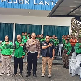 Ditlantas Polda Jambi Rangkul Komunitas Ojol Lewat Polantas Menyapa