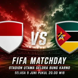 Susunan Pemain Timnas Indonesia vs Mozambik 9 Juni 2026