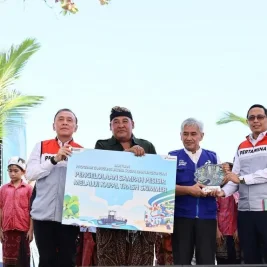 Pertamina Luncurkan Kapal Pembersih Sampah Otomatis di Bali