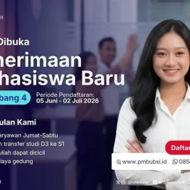 Universitas BSI Buka Pendaftaran Kelas Karyawan Gelombang 4