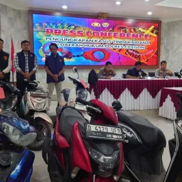 Polres Cilegon Tangkap Sembilan Pelaku Curanmor, Hasil Penjualan untuk Beli Sabu