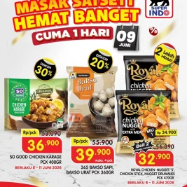 Promo Akhir Pekan Super Indo 8-11 Juni 2026: Diskon Frozen Food hingga 30%