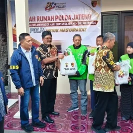 Polda Jateng Bedah Rumah Pengemudi Ojek Online Korban Kebakaran di Semarang