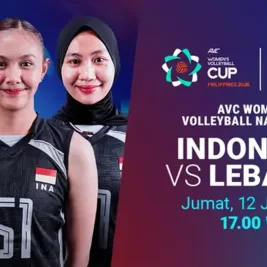 Jadwal Live Streaming Indonesia vs Lebanon di AVC Women Volleyball Nation Cup 2026