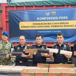 Bea Cukai Gagalkan Peredaran 8,26 Juta Batang Rokok Ilegal di Merak