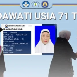 Yulfiati Ardini Raih Gelar Sarjana Kebidanan di Usia 71 Tahun