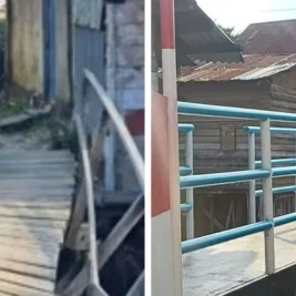 Polda Riau Selesaikan Perbaikan Jembatan Miring 'Benteng Takeshi' di Dumai