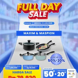 Transmart Gelar Full Day Sale Minggu Ini, Diskon Peralatan Dapur Melimpah