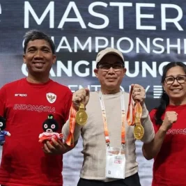 Duet Ismu Harinto dan Lieng Lieng Minangmojo Juara ITTF World Masters Championships 2026