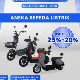 Transmart Full Day Sale 14 Juni 2026: Diskon Jumbo Sepeda Listrik