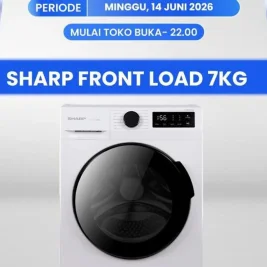 Diskon Mesin Cuci Sharp Front Load Transmart Full Day Sale Potong Harga Jutaan