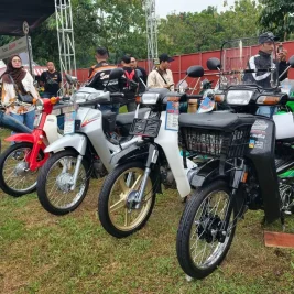 Motor Bebek Lawas Berharga Belasan Juta Rupiah Meriahkan BBQ Ride Bandung