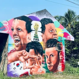 Goresan Kerinduan Masa Kecil di Dinding Parung Panjang
