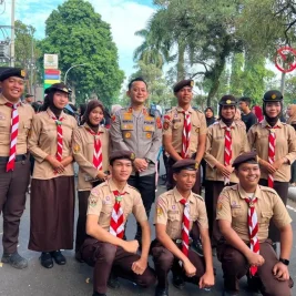 Polres Bogor Gelar Olahraga Bersama Warga di CFD Cibinong