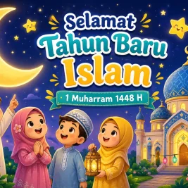 20 Contoh Prompt Poster Tahun Baru Islam 1 Muharram 1448 H untuk AI