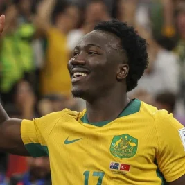 Nestory Irankunda Cetak Rekor Piala Dunia Bersama Australia