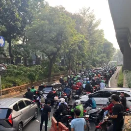 Polisi Rekayasa Lalu Lintas di Sudirman Imbas Kunjungan Presiden Jerman