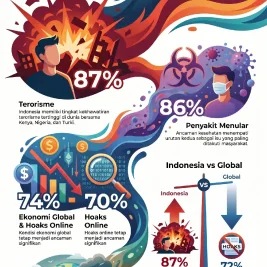 Survei Pew Research: Hoaks, Ekonomi, dan Terorisme Jadi Ketakutan Terbesar Dunia