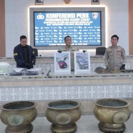 Polres Rohil Tangkap Empat Pencuri Hiolo Klenteng, Kerugian Rp 200 Juta
