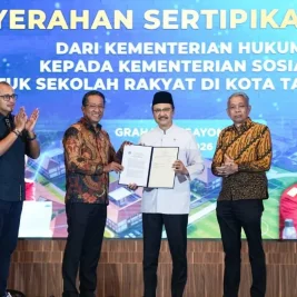 Kemenkum Hibahkan Lahan 6,3 Hektare untuk Sekolah Rakyat di Tangerang