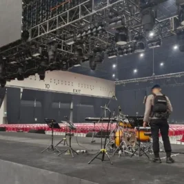 Brimob Sterilisasi Venue Super Conference 2026 di PIK 2 Tangerang