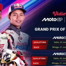 Jadwal Siaran Langsung Moto3 dan Moto2 Ceko 2026 di Vidio
